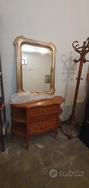 Consolle primi '900, specchio e appendiabiti