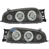 FARI FORD FIESTA 95-99 ANGEL EYES SFONDO NERO
