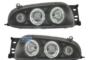 FARI FORD FIESTA 95-99 ANGEL EYES SFONDO NERO