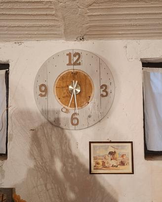 orologio artigianale in legno