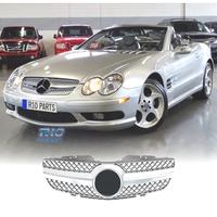 GRIGLIA PER MERCEDES CLASSE SL R230 01-06 CROMATA 