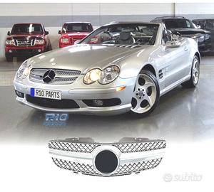 GRIGLIA PER MERCEDES CLASSE SL R230 01-06 CROMATA 
