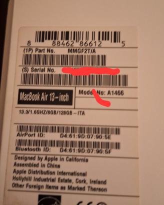 macbook air a1466 early 2015