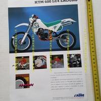 KTM 600 LC4 Enduro 1991 depliant ITALIANO moto
