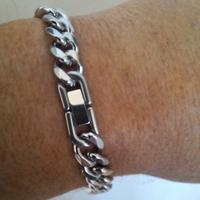 Bracciale Catena Grumetta in Acciaio Inossidabile 