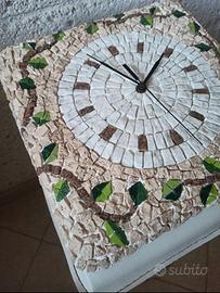 Orologio da parete in mosaico