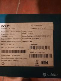 ACER - LCD Monitor 17" - AL1716 as Imballato