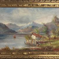 Quadro olio su tela 80x140. Consegno Genova