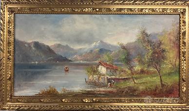 Quadro olio su tela 80x140. Consegno Genova