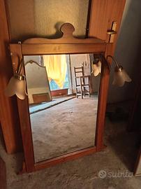 specchio con applique 