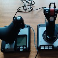 Joystick e Throttle Logitech X52 Hotas simulatore