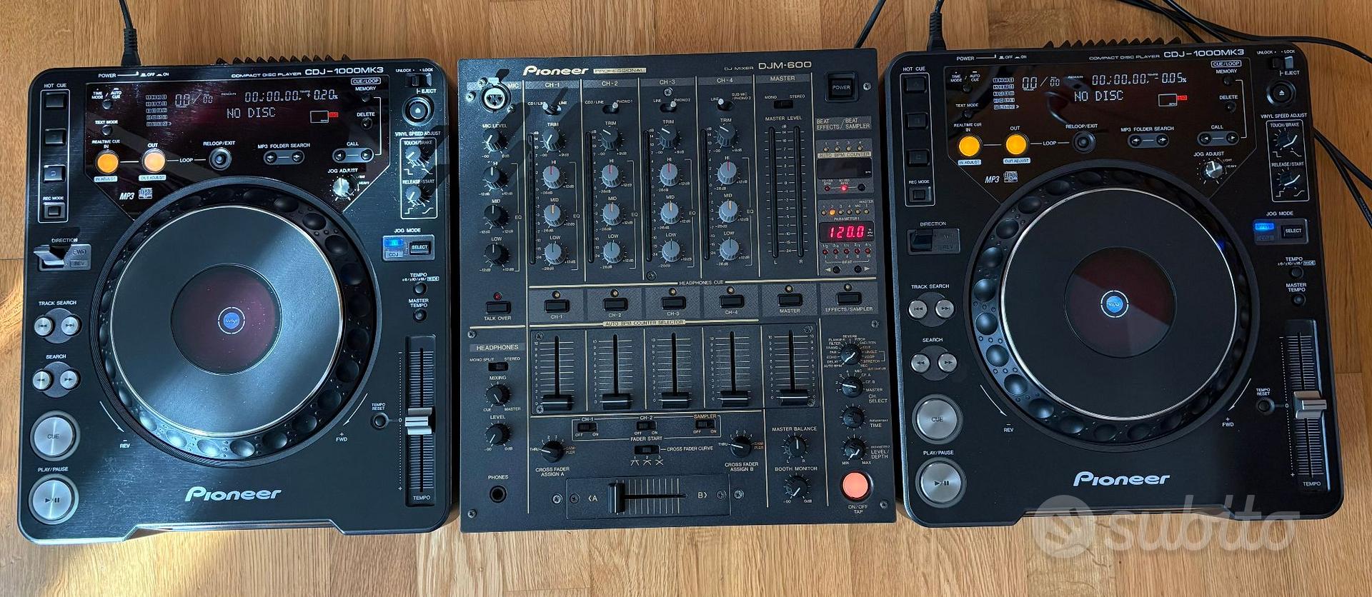 Pioneer CDJ 1000MK3 + DJM 600 - Audio/Video In vendita a Padova