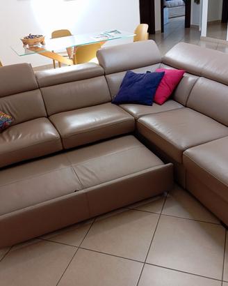 divano letto pelle 