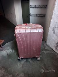 Trolley grande rigido rosa oro (70x44x27 cm)