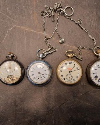 lotto orologi da tasca taschino 