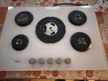 Piano cottura whirlpool 75 crystal art. GOA7523/WH