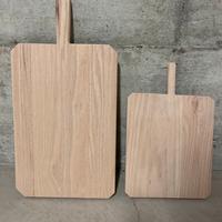2 taglieri in legno di rovere