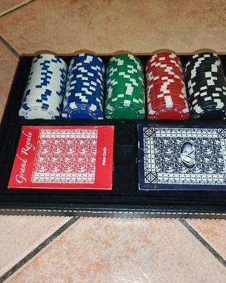 Fiches Poker con Scatola