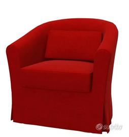 cover rossa per poltrona Ikea tullsta