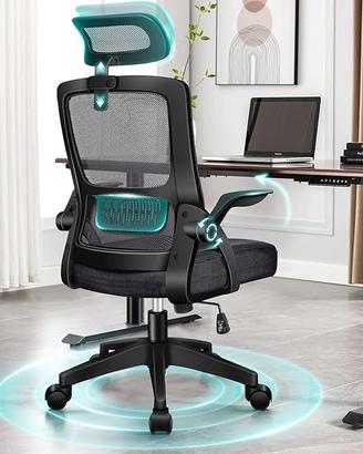 Sedia da Ufficio ergonomica per Home Office, Sedia