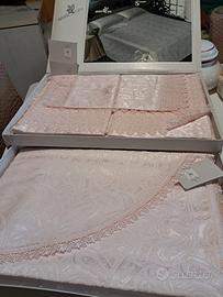 Completo letto di seta pura