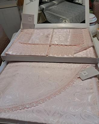 Completo letto di seta pura