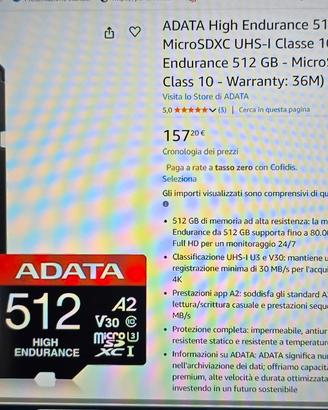 Adata MicroSDXC UHS-I U3 Class 10 V30 A2