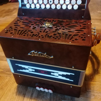 Organetto fisarmonica diatonica Verde mod. Venice