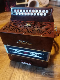 Organetto fisarmonica diatonica Verde mod. Venice