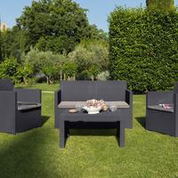 Set Giardino 2 Poltrone 1 Divano 1 Tavolo(2 mod.)