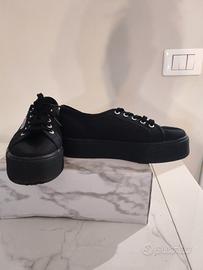 superga in tela platform