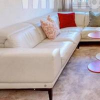 Divano pelle Natuzzi bianco