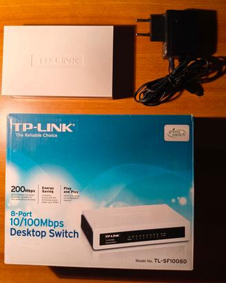 Switch TP-LINK TL-SF1008D 8 porte 10/100 Mbps