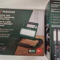 parkside torcia e faretto led