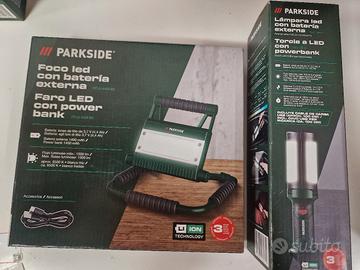 parkside torcia e faretto led