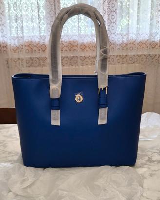 Borsa Tommy Hilfiger NUOVA blu cobalto