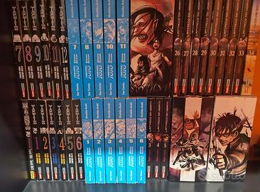 Manga vari: Deathnote, JoJo e Attack on Titan