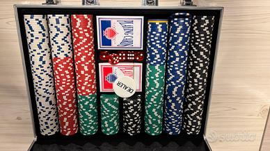 Poker set 500 fiches nuovo