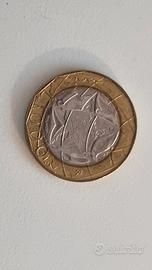 Moneta Mille Lire 1997 con errore di Conio