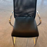 Ser sedie da ufficio con seduta in pelle SITMATIC