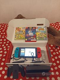 Switch come nuova con 3 giochi inclusi