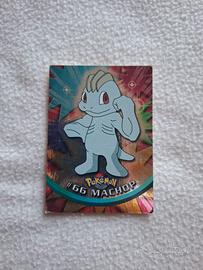 #66 Machop Holo Foil - Card Pokemon Topps TV Anima