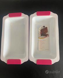 Set 2 stampi plumcake metallo fucsia