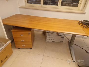 Scrivania ufficio  LAS 180x80 + cassettiera