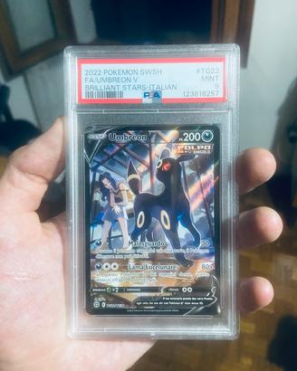2022 POKEMON UMBREON V BRILLIANT STARS #TG22 PSA 9