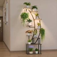 Scaffale per Piante Moderno Illuminato a 9 Livelli