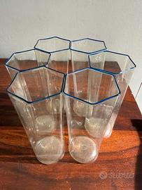 Carlo Scarpa per Venini set 6 bicchieri ESAGONALI