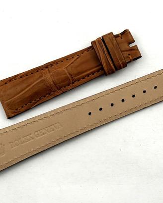 Rolex Cinturino Vero Cocco Marrone Chiaro 20/16mm