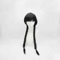 Parrucca Treccia Nera Mercoledì Addams Cospplay