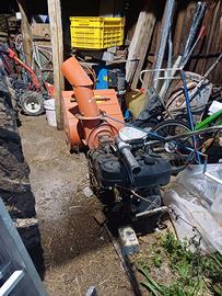 motocoltivatore con fresa neve